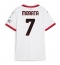 AC Milan Alvaro Morata #7 Bortedrakt Dame 2024-25 Kortermet