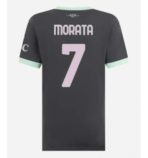 AC Milan Alvaro Morata #7 Tredjedrakt Dame 2024-25 Kortermet