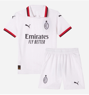 AC Milan Bortedraktsett Barn 2024-25 Kortermet (+ Korte bukser)