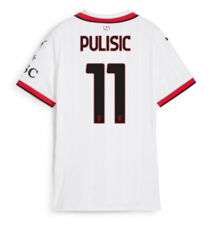 AC Milan Christian Pulisic #11 Bortedrakt Dame 2024-25 Kortermet