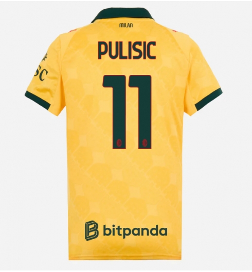 AC Milan Christian Pulisic #11 Tredjedrakt Dame 2025-26 Kortermet AC Milan Christian Pulisic #11 Tredjedrakt Dame 2025-26 Kortermet