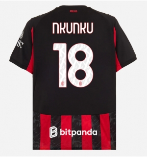 AC Milan Christopher Nkunku #18 Hjemmedrakt 2025-26 Kortermet