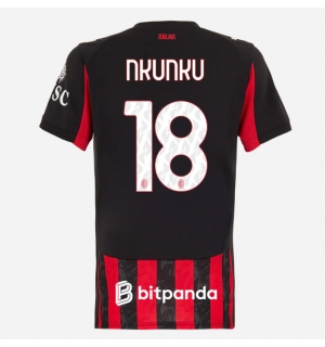 AC Milan Christopher Nkunku #18 Hjemmedrakt Dame 2025-26 Kortermet