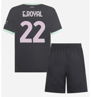 AC Milan Emerson Royal #22 Tredjedraktsett Barn 2024-25 Kortermet (+ Korte bukser)