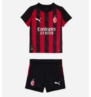 AC Milan Hjemmedraktsett Barn 2025-26 Kortermet (+ Korte bukser)