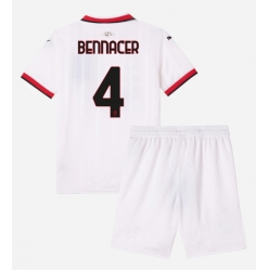 AC Milan Ismael Bennacer #4 Bortedraktsett Barn 2024-25 Kortermet (+ Korte bukser)