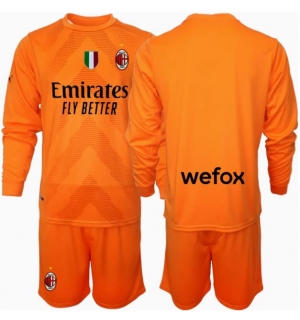 AC Milan Keeper Bortedraktsett Barn 2024-25 Langermet (+ Korte bukser)