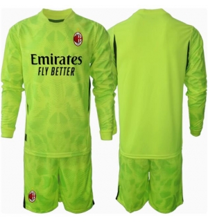 AC Milan Keeper Tredjedraktsett Barn 2024-25 Langermet (+ Korte bukser)