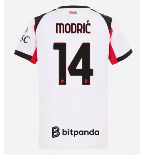 AC Milan Luka Modric #14 Bortedrakt Dame 2025-26 Kortermet AC Milan Luka Modric #14 Bortedrakt Dame 2025-26 Kortermet