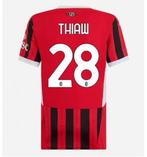 AC Milan Malick Thiaw #28 Hjemmedrakt Dame 2024-25 Kortermet