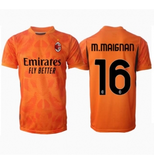 AC Milan Mike Maignan #16 Keeper Bortedrakt 2024-25 Kortermet