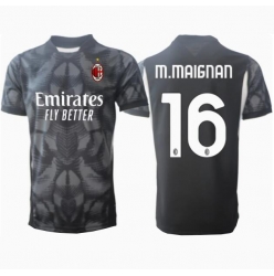 AC Milan Mike Maignan #16 Keeper Hjemmedrakt 2024-25 Kortermet