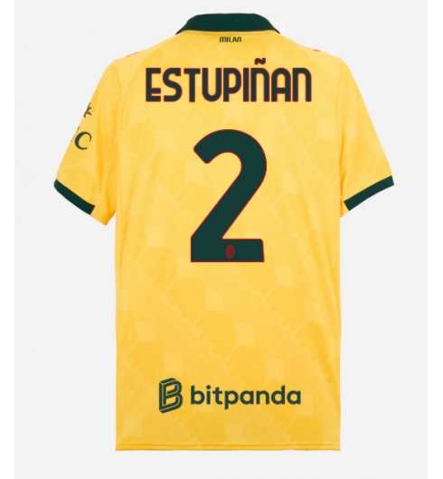 AC Milan Pervis Estupinan #2 Tredjedrakt 2025-26 Kortermet AC Milan Pervis Estupinan #2 Tredjedrakt 2025-26 Kortermet