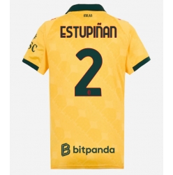 AC Milan Pervis Estupinan #2 Tredjedrakt Dame 2025-26 Kortermet