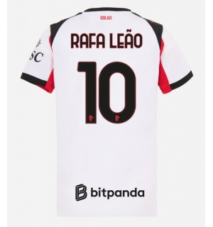 AC Milan Rafael Leao #10 Bortedrakt Dame 2025-26 Kortermet