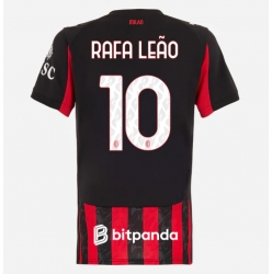 AC Milan Rafael Leao #10 Hjemmedrakt Dame 2025-26 Kortermet