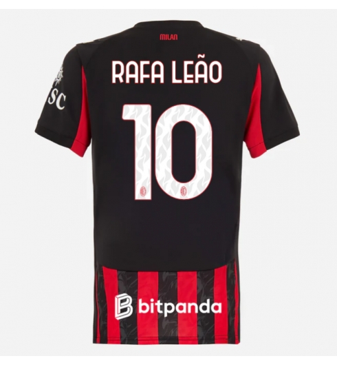 AC Milan Rafael Leao #10 Hjemmedrakt Dame 2025-26 Kortermet AC Milan Rafael Leao #10 Hjemmedrakt Dame 2025-26 Kortermet