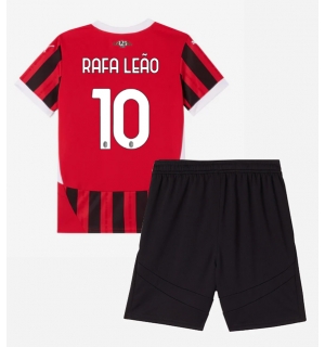 AC Milan Rafael Leao #10 Hjemmedraktsett Barn 2024-25 Kortermet (+ Korte bukser)