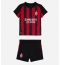AC Milan Rafael Leao #10 Hjemmedraktsett Barn 2025-26 Kortermet (+ Korte bukser)