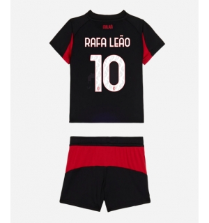 AC Milan Rafael Leao #10 Hjemmedraktsett Barn 2025-26 Kortermet (+ Korte bukser)