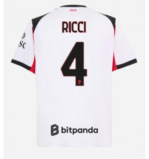 AC Milan Samuele Ricci #4 Bortedrakt 2025-26 Kortermet