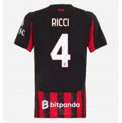 AC Milan Samuele Ricci #4 Hjemmedrakt Dame 2025-26 Kortermet
