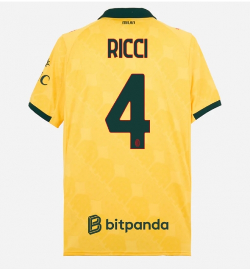 AC Milan Samuele Ricci #4 Tredjedrakt 2025-26 Kortermet AC Milan Samuele Ricci #4 Tredjedrakt 2025-26 Kortermet
