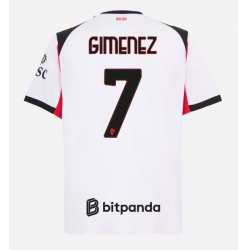 AC Milan Santiago Gimenez #7 Bortedrakt 2025-26 Kortermet