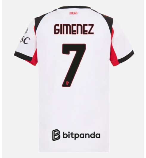 AC Milan Santiago Gimenez #7 Bortedrakt Dame 2025-26 Kortermet AC Milan Santiago Gimenez #7 Bortedrakt Dame 2025-26 Kortermet