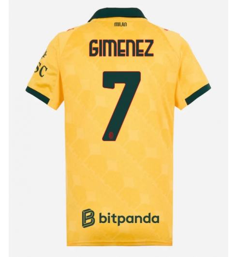 AC Milan Santiago Gimenez #7 Tredjedrakt Dame 2025-26 Kortermet AC Milan Santiago Gimenez #7 Tredjedrakt Dame 2025-26 Kortermet