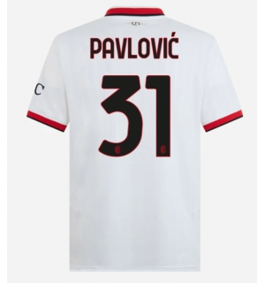AC Milan Strahinja Pavlovic #31 Bortedrakt 2024-25 Kortermet