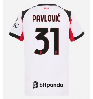 AC Milan Strahinja Pavlovic #31 Bortedrakt Dame 2025-26 Kortermet