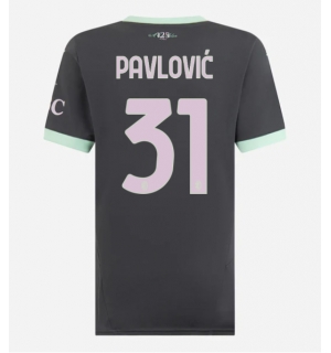 AC Milan Strahinja Pavlovic #31 Tredjedrakt Dame 2024-25 Kortermet
