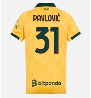 AC Milan Strahinja Pavlovic #31 Tredjedrakt Dame 2025-26 Kortermet
