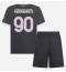 AC Milan Tammy Abraham #90 Tredjedraktsett Barn 2024-25 Kortermet (+ Korte bukser)