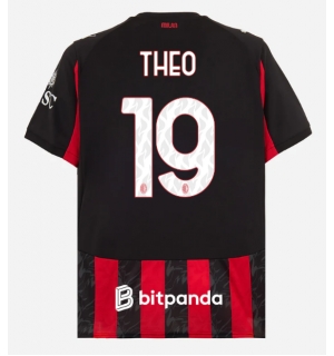AC Milan Theo Hernandez #19 Hjemmedrakt 2025-26 Kortermet