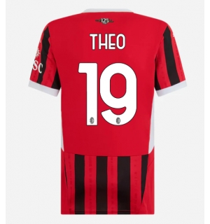 AC Milan Theo Hernandez #19 Hjemmedrakt Dame 2024-25 Kortermet