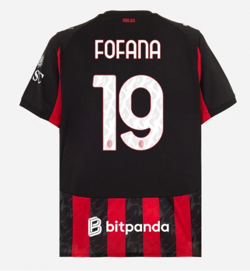 AC Milan Youssouf Fofana #19 Hjemmedrakt 2025-26 Kortermet AC Milan Youssouf Fofana #19 Hjemmedrakt 2025-26 Kortermet