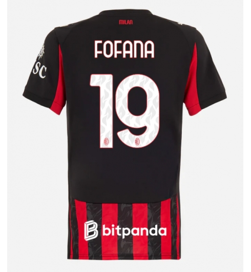 AC Milan Youssouf Fofana #19 Hjemmedrakt Dame 2025-26 Kortermet AC Milan Youssouf Fofana #19 Hjemmedrakt Dame 2025-26 Kortermet