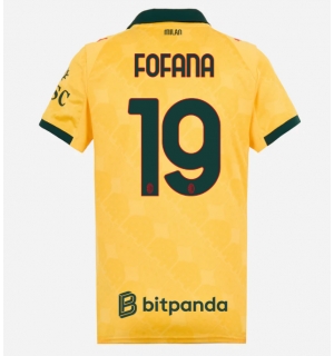 AC Milan Youssouf Fofana #19 Tredjedrakt Dame 2025-26 Kortermet