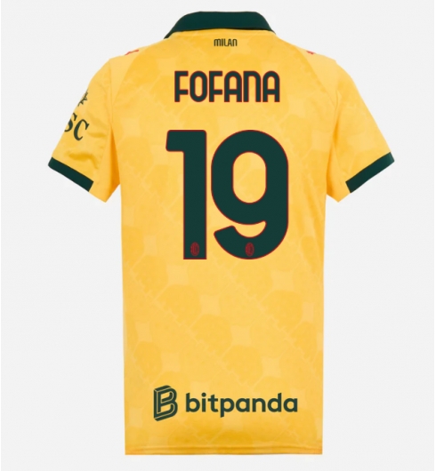 AC Milan Youssouf Fofana #19 Tredjedrakt Dame 2025-26 Kortermet AC Milan Youssouf Fofana #19 Tredjedrakt Dame 2025-26 Kortermet