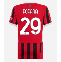 AC Milan Youssouf Fofana #29 Hjemmedrakt Dame 2024-25 Kortermet