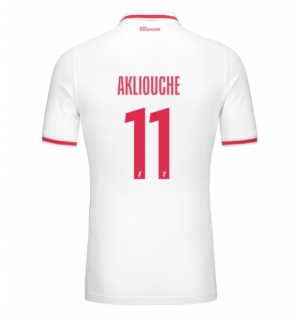 AS Monaco Maghnes Akliouche #11 Hjemmedrakt 2024-25 Kortermet