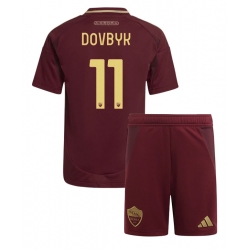 AS Roma Artem Dovbyk #11 Hjemmedraktsett Barn 2024-25 Kortermet (+ Korte bukser)