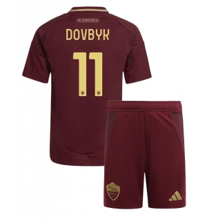 AS Roma Artem Dovbyk #11 Hjemmedraktsett Barn 2024-25 Kortermet (+ Korte bukser)