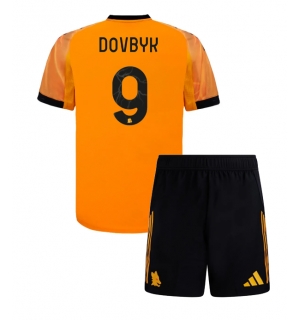 AS Roma Artem Dovbyk #9 Bortedraktsett Barn 2025-26 Kortermet (+ Korte bukser)
