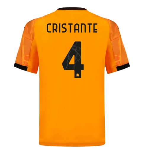 AS Roma Bryan Cristante #4 Bortedrakt 2025-26 Kortermet AS Roma Bryan Cristante #4 Bortedrakt 2025-26 Kortermet