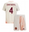 AS Roma Bryan Cristante #4 Bortedraktsett Barn 2024-25 Kortermet (+ Korte bukser)