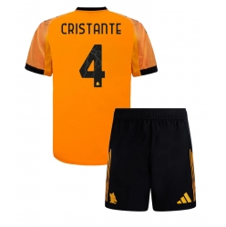 AS Roma Bryan Cristante #4 Bortedraktsett Barn 2025-26 Kortermet (+ Korte bukser)