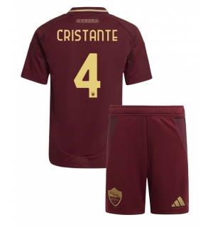 AS Roma Bryan Cristante #4 Hjemmedraktsett Barn 2024-25 Kortermet (+ Korte bukser)